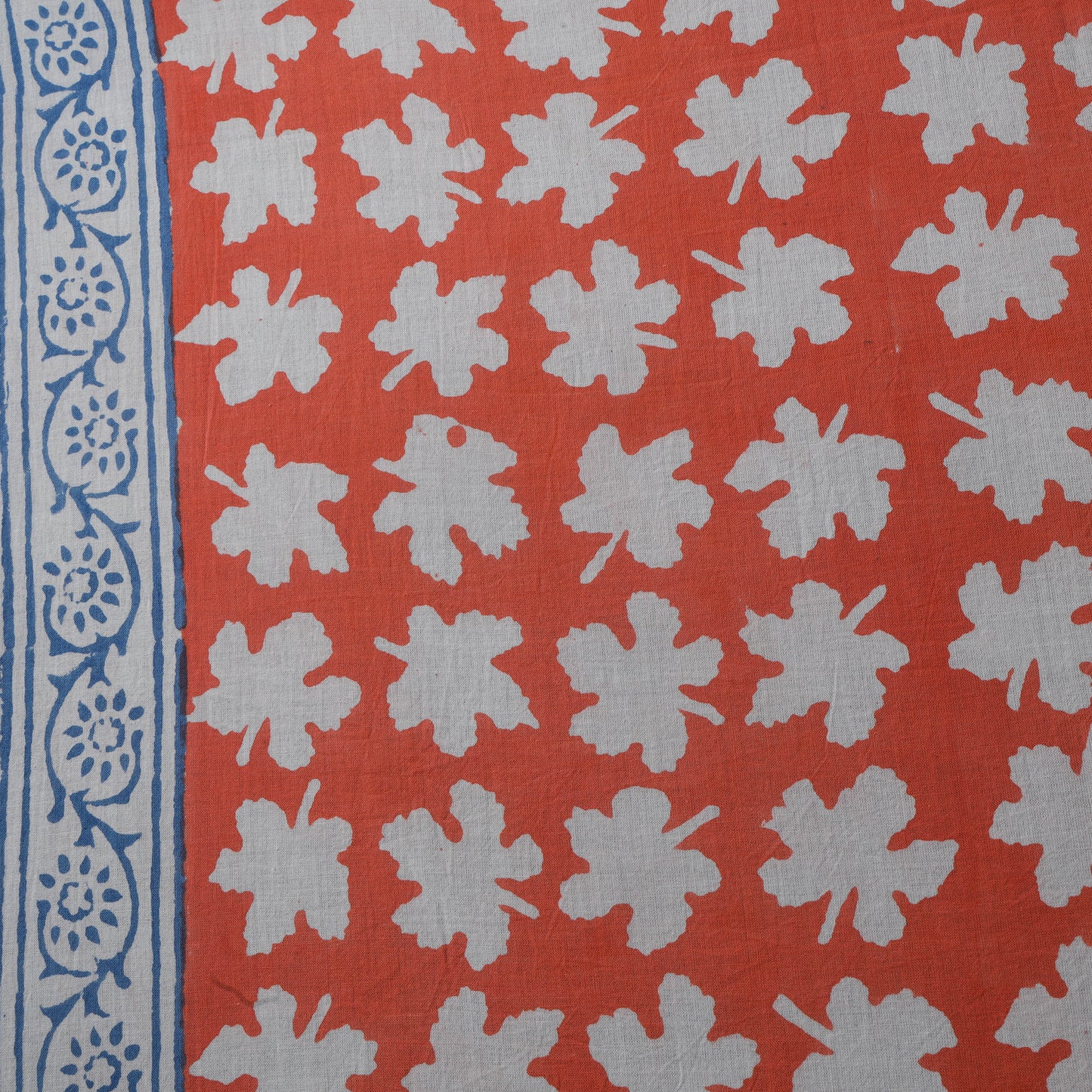 Bagh Hand Block Print Pure Mul Cotton Natural Dyed Fabric 07