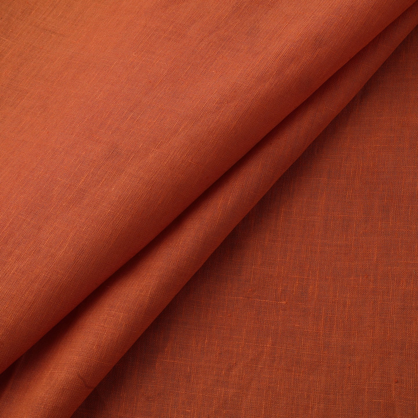 Orange - Handloom Pure Linen Bhagalpuri Fabric 05
