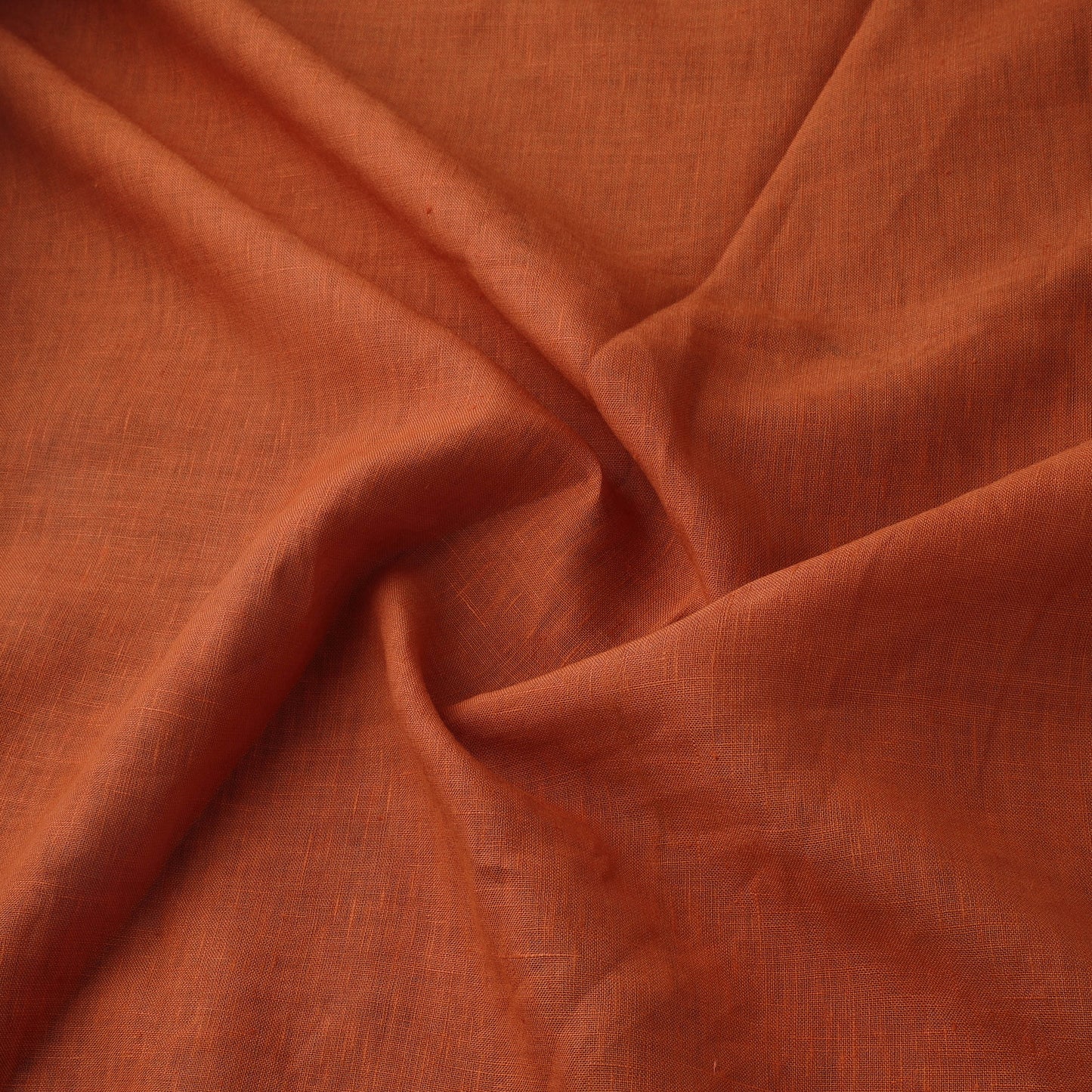 Orange - Handloom Pure Linen Bhagalpuri Fabric 05