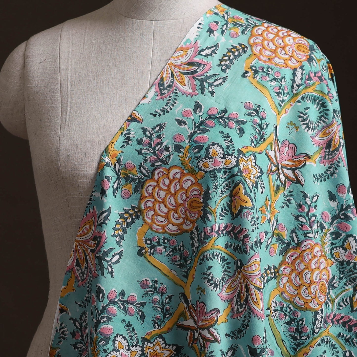 Sanganeri Hand Block Print Pure Cotton Fabric 19