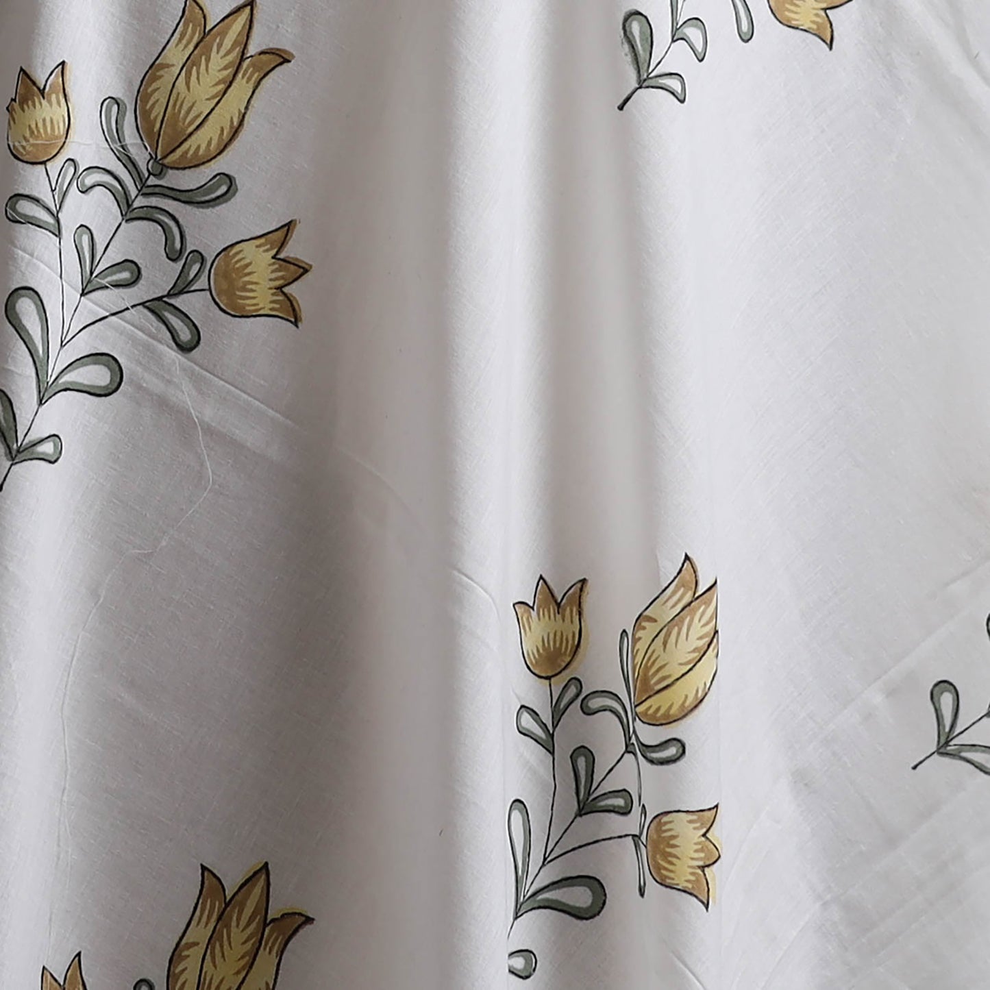 Sanganeri Hand Block Mughal Butta Print Pure Cotton Fabric 21
