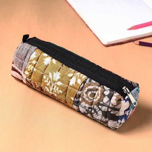 Handcrafted Quilted Patchwork Multipurpose Pencil Pouch 49