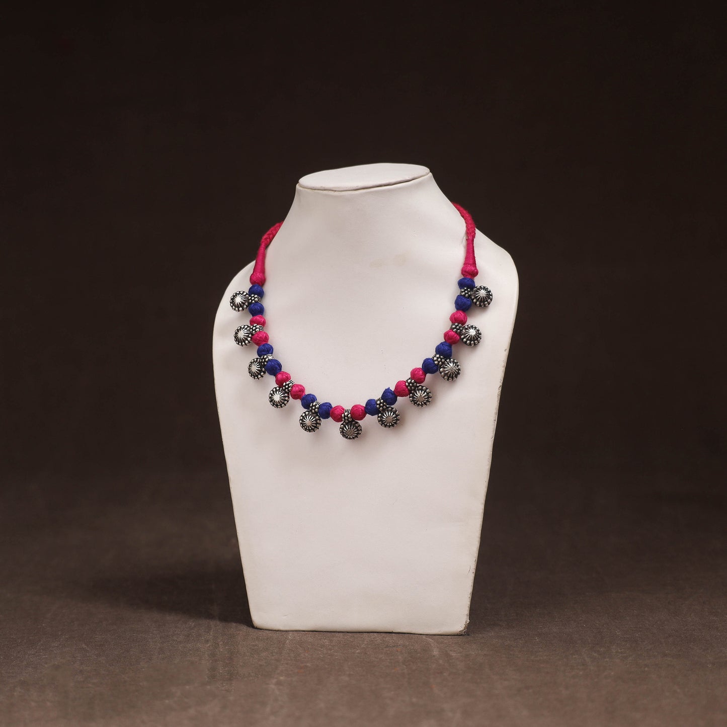 Pink - Patwa Threadwork Necklace by Kailash Patwa 34