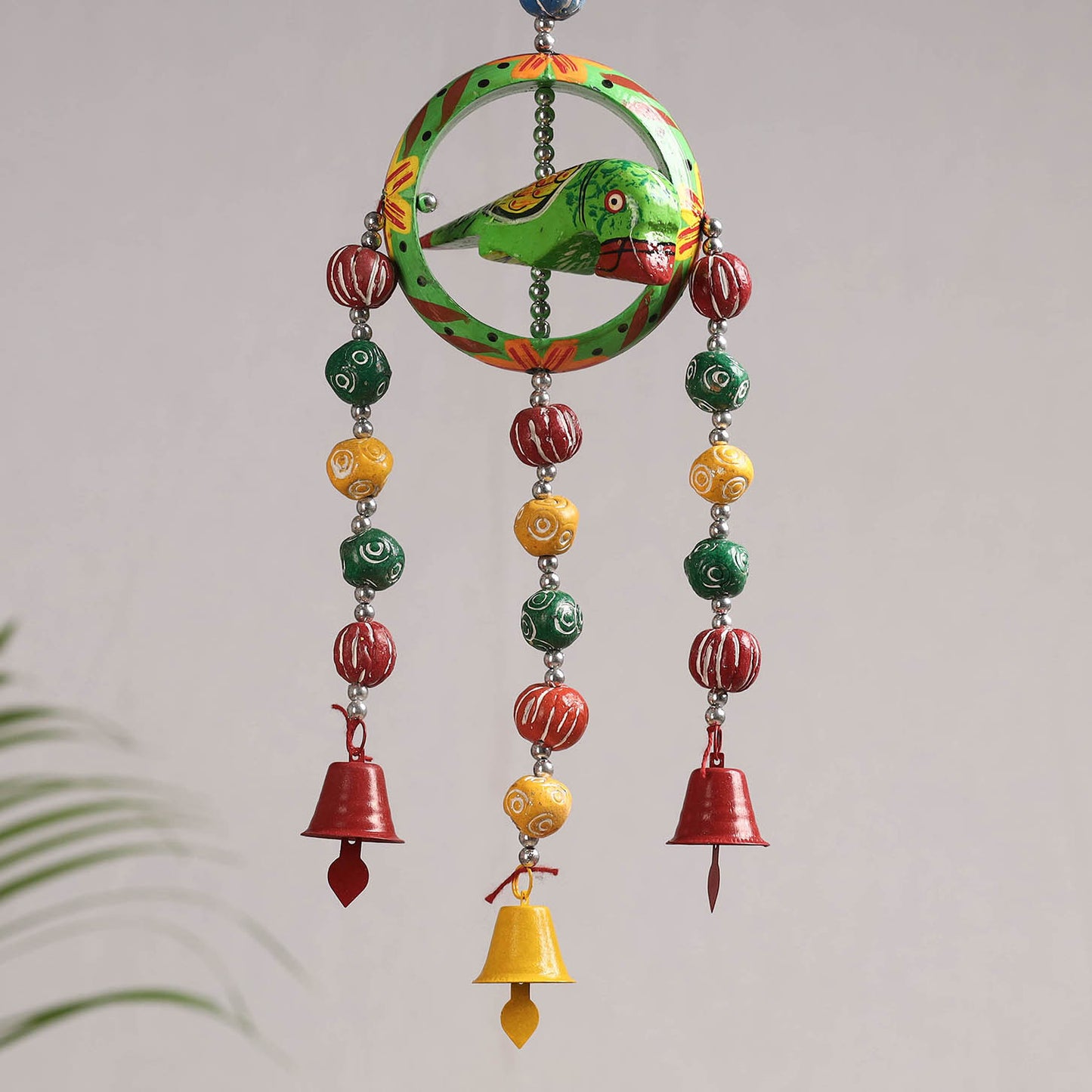 Banaras Handpainted Wooden & Terracotta Beads Decorative Hanging