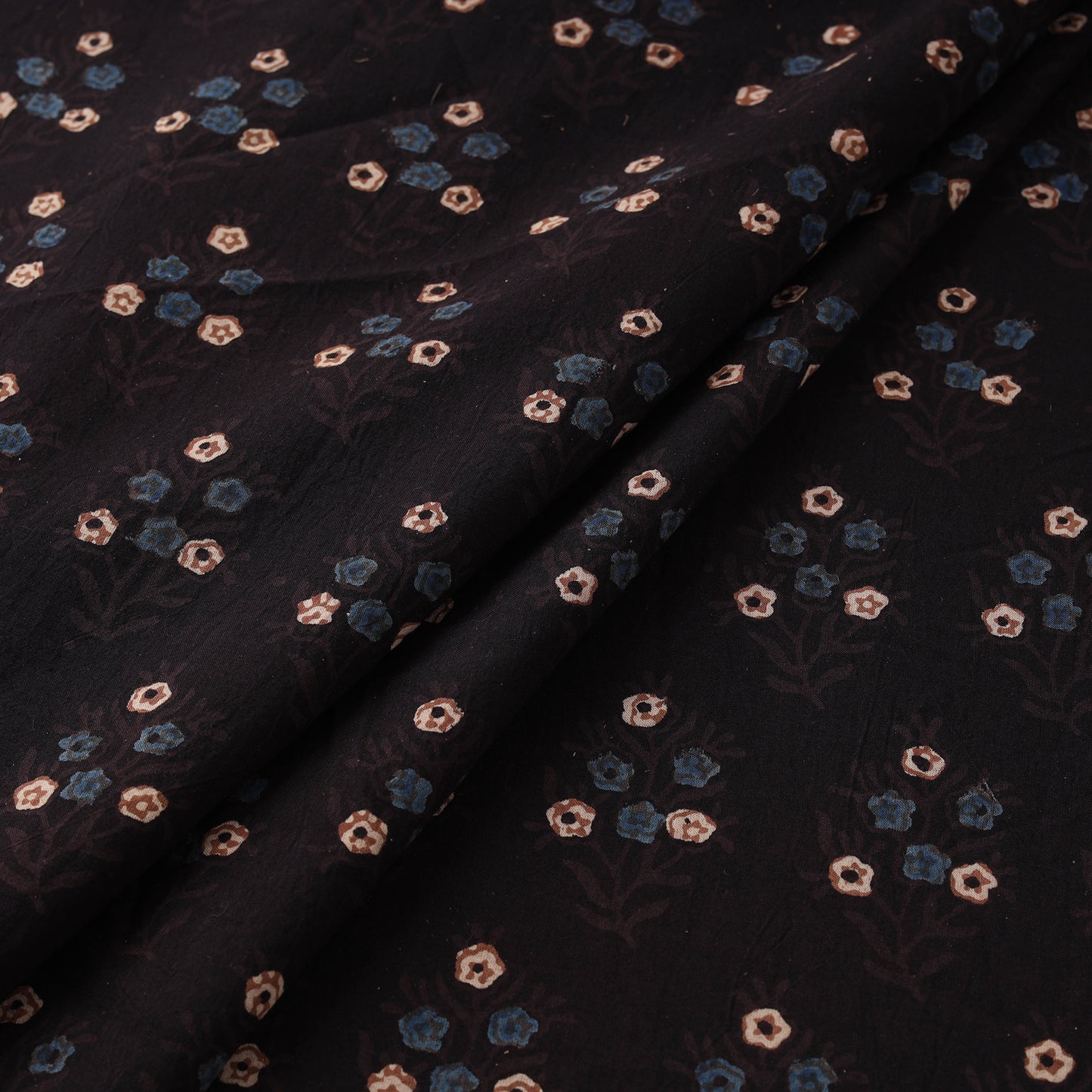 Kutch Hand Block Ajrakh Print Natural Dyed Cotton Fabric 30