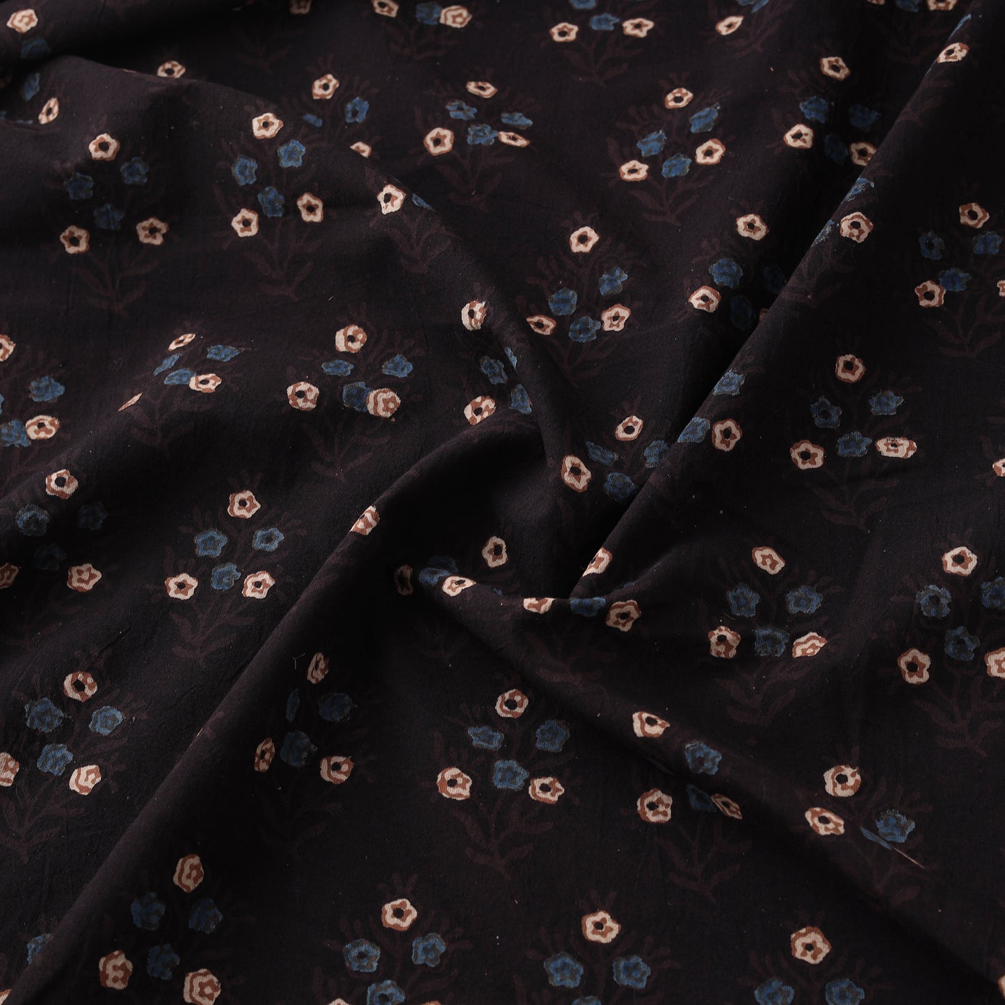 Kutch Hand Block Ajrakh Print Natural Dyed Cotton Fabric 30