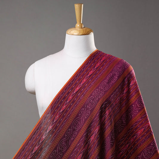 Pink - Sambalpuri Ikat Weaving Cotton Fabric