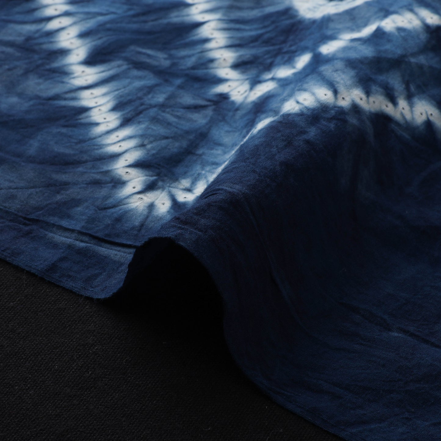 Blue - Shibori Tie-Dye Pure Cotton Fabric 13