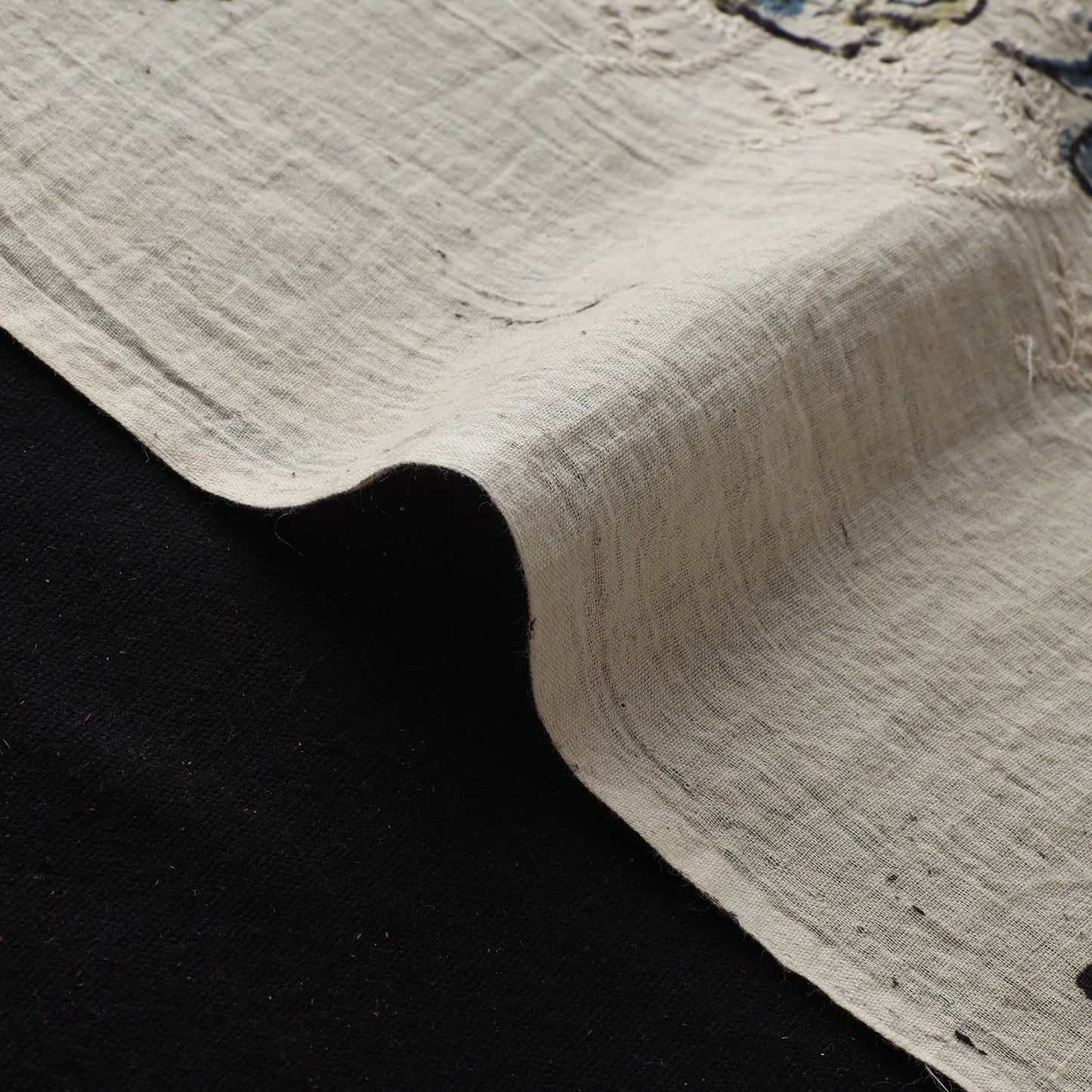 Hakoba Hand Block Ajrakh Print Natural Dyed Cotton Fabric 34
