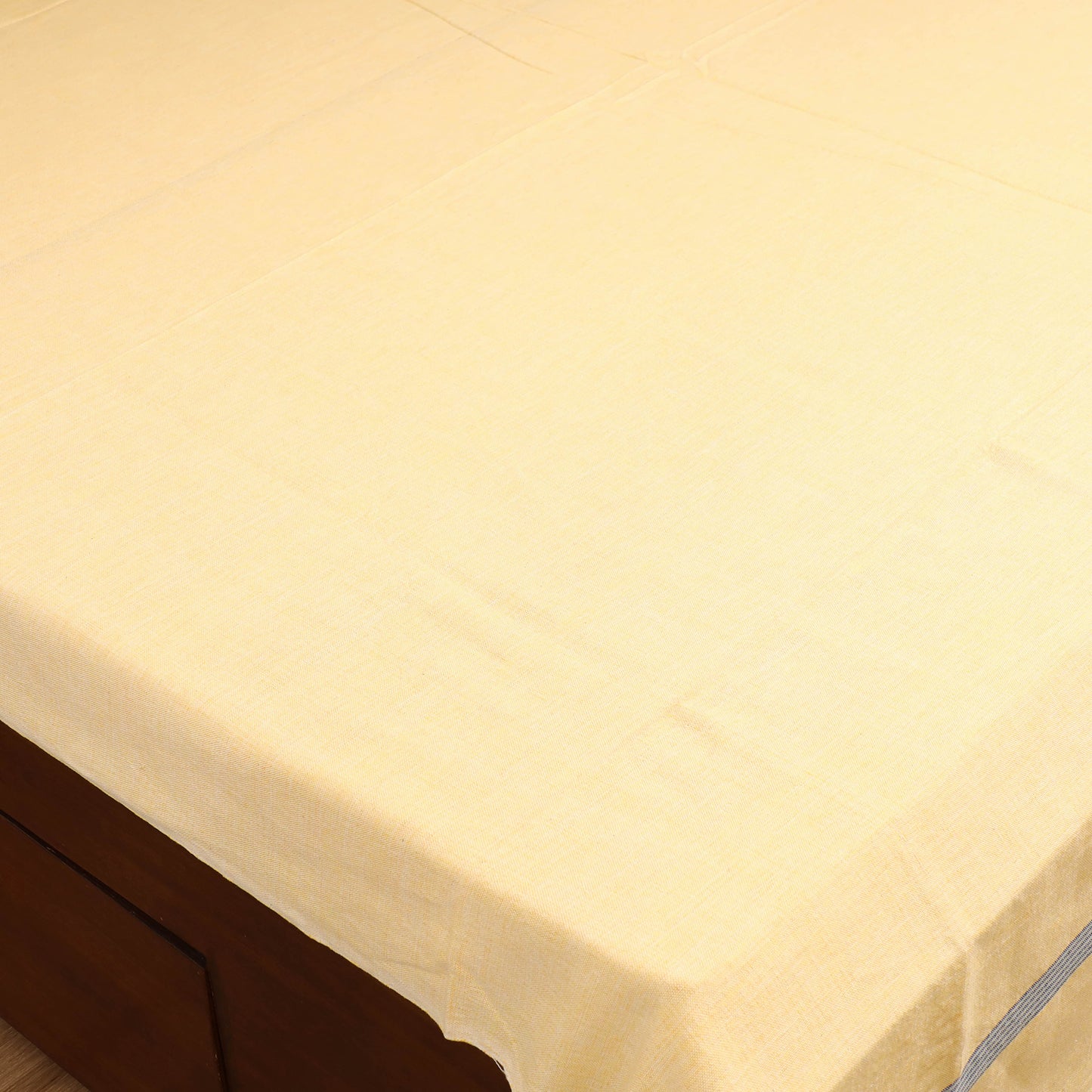 Handloom Cotton Double Bedsheet (108 x 90 in) 09