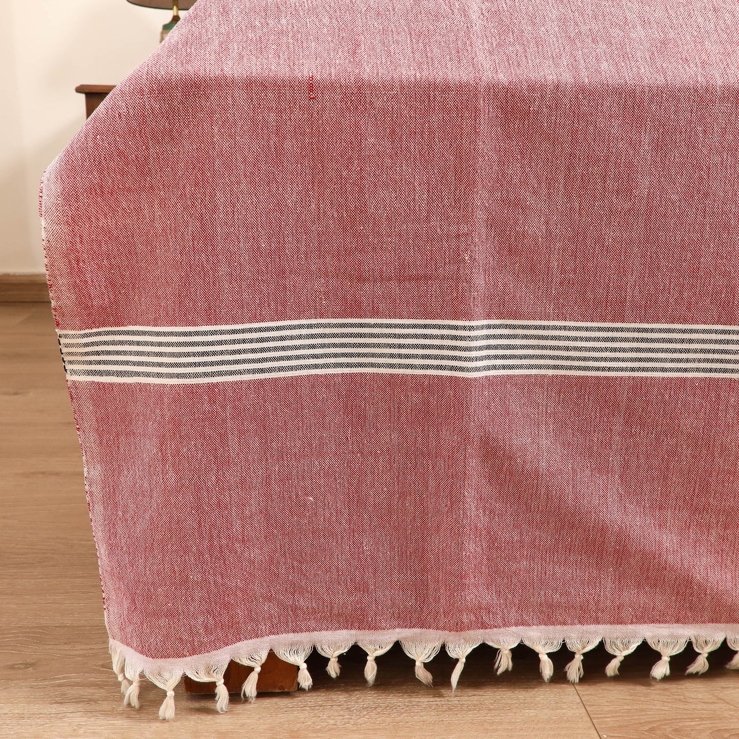 Handloom Cotton Double Bedsheet (108 x 90 in) 15