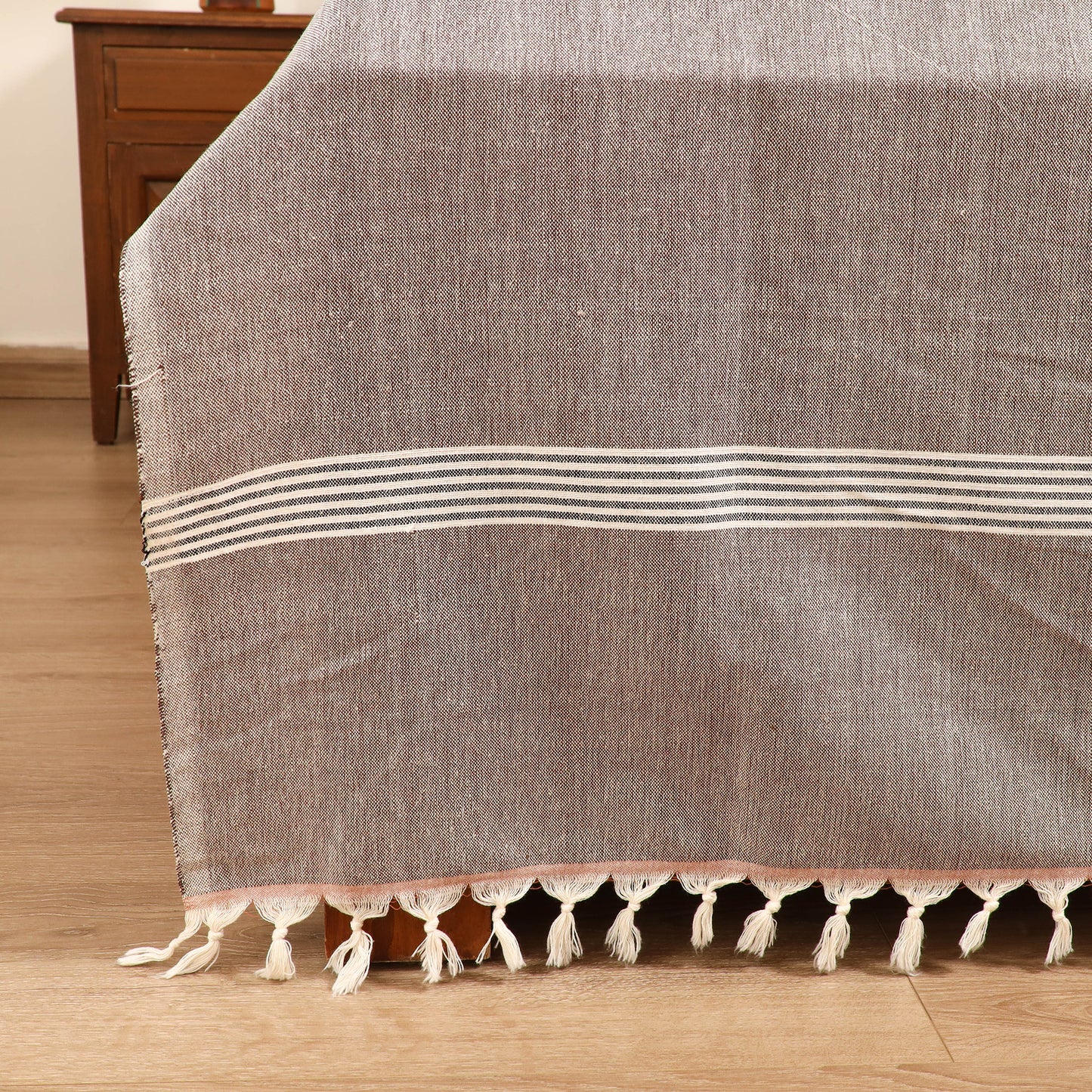 Handloom Cotton Double Bedsheet (108 x 90 in) 25
