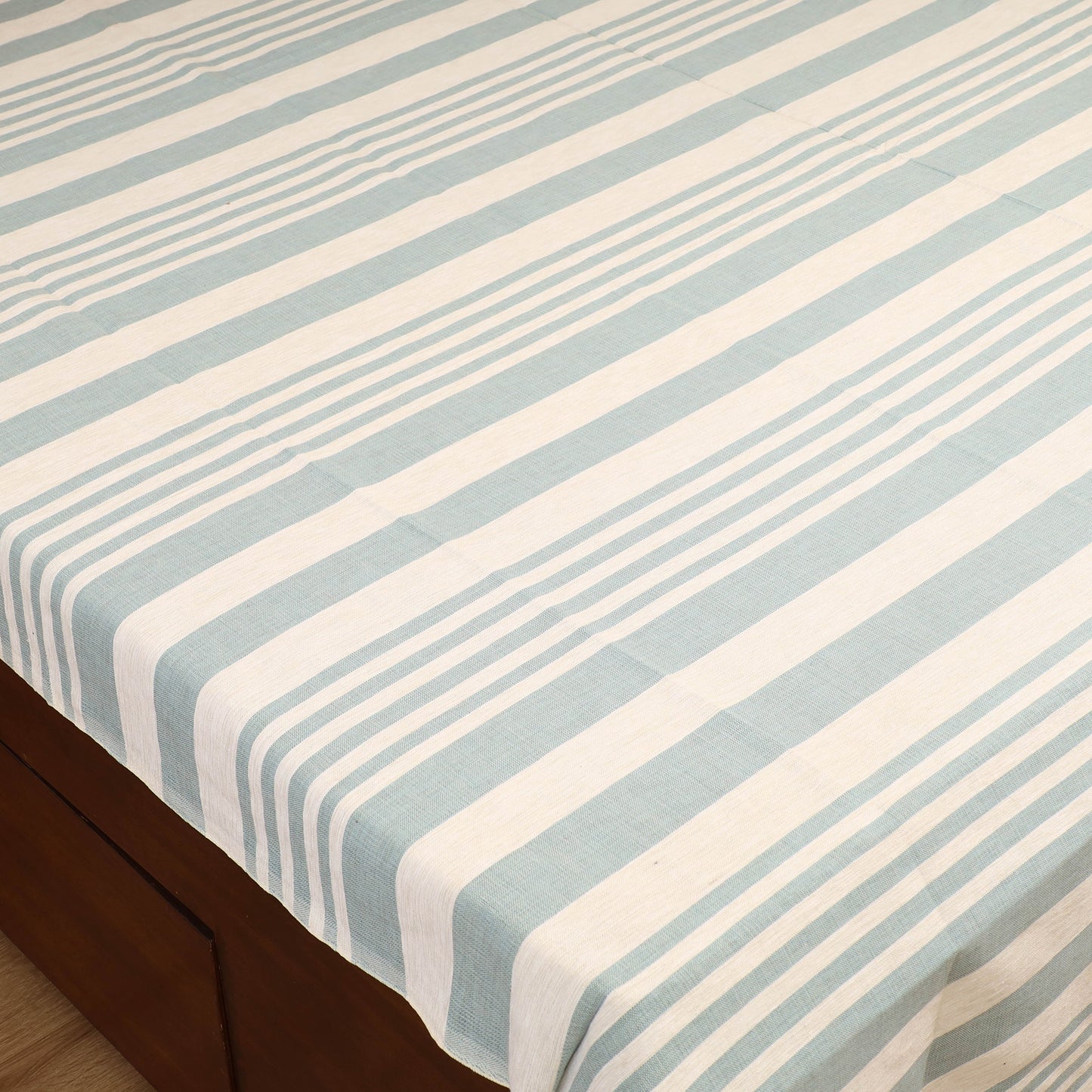 Handloom Cotton Double Bedsheet (108 x 90 in) 29