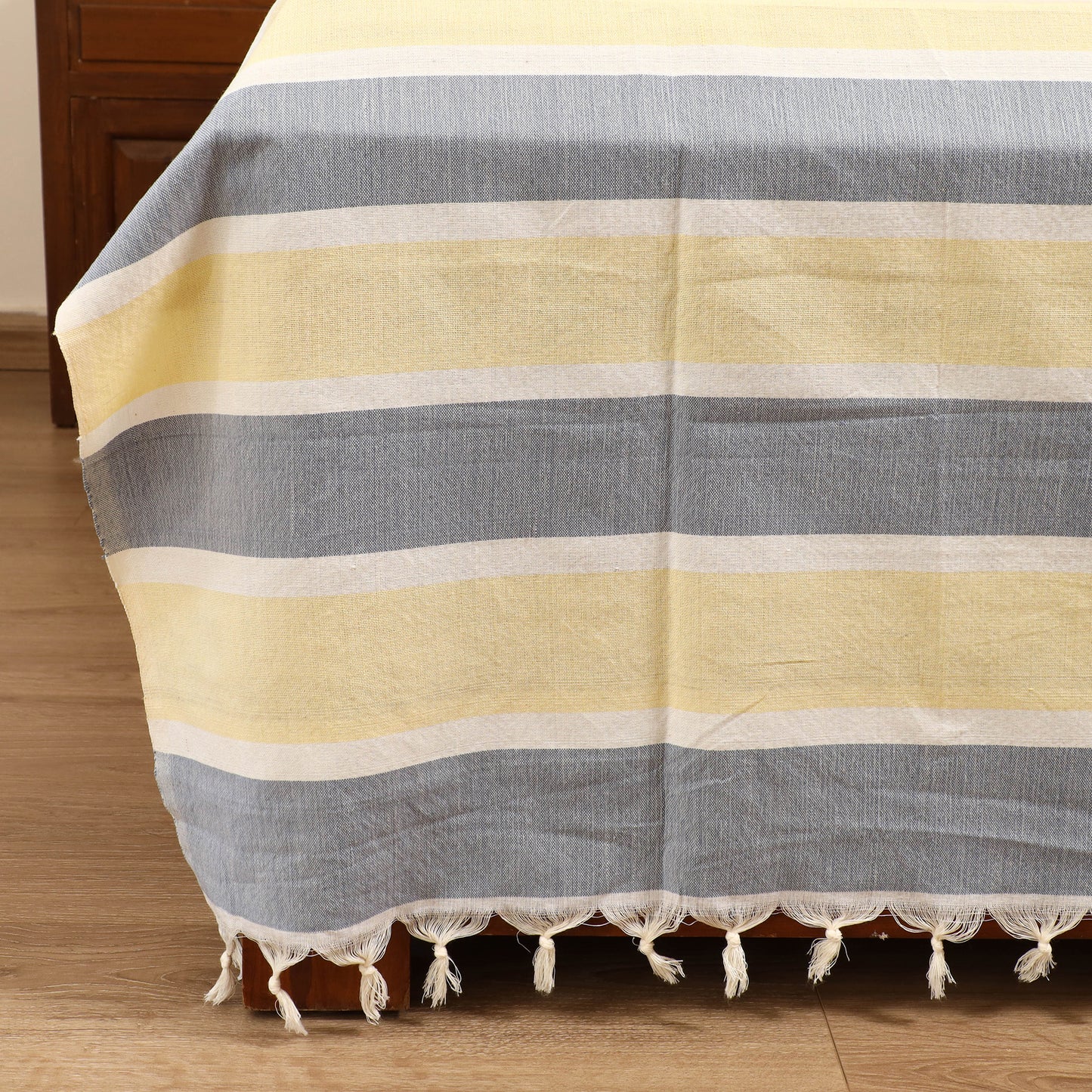 Handloom Cotton Double Bedsheet (108 x 90 in) 30