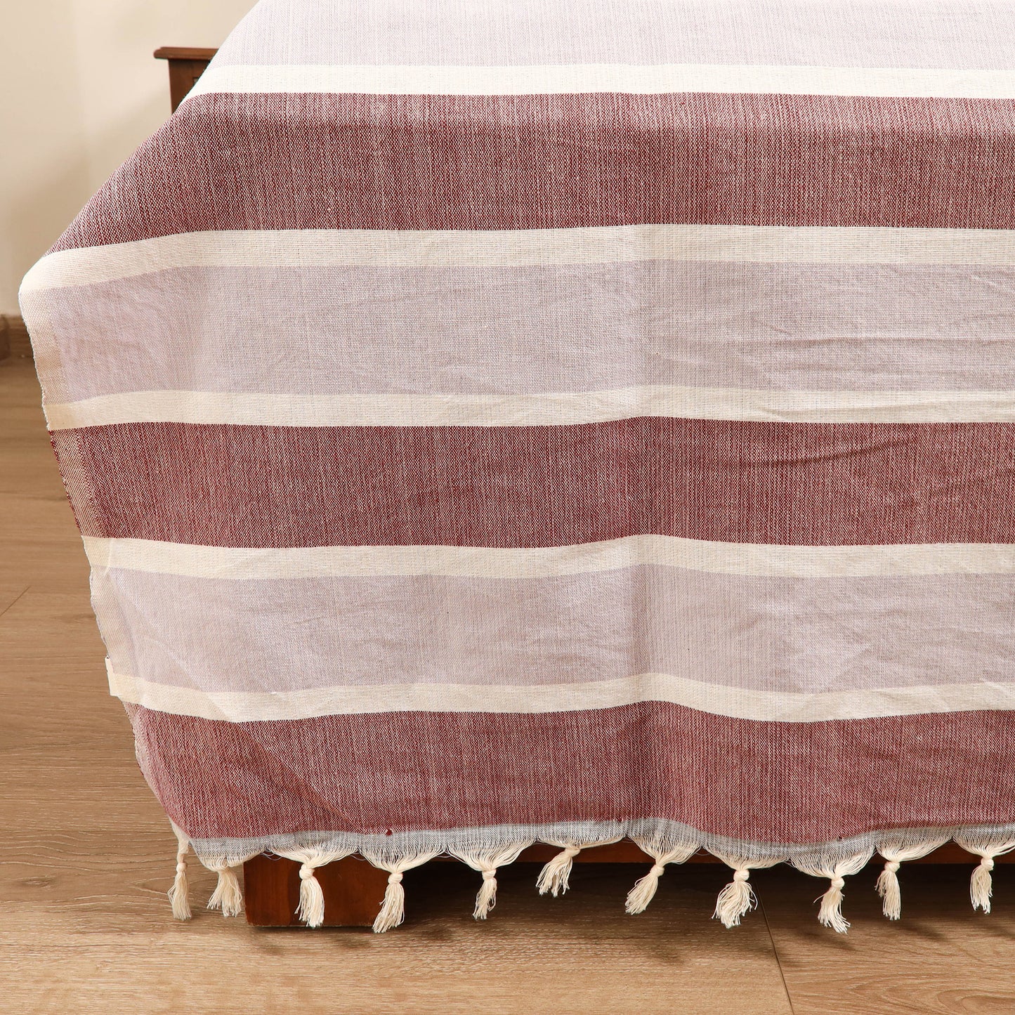 Handloom Cotton Double Bedsheet (108 x 90 in) 32