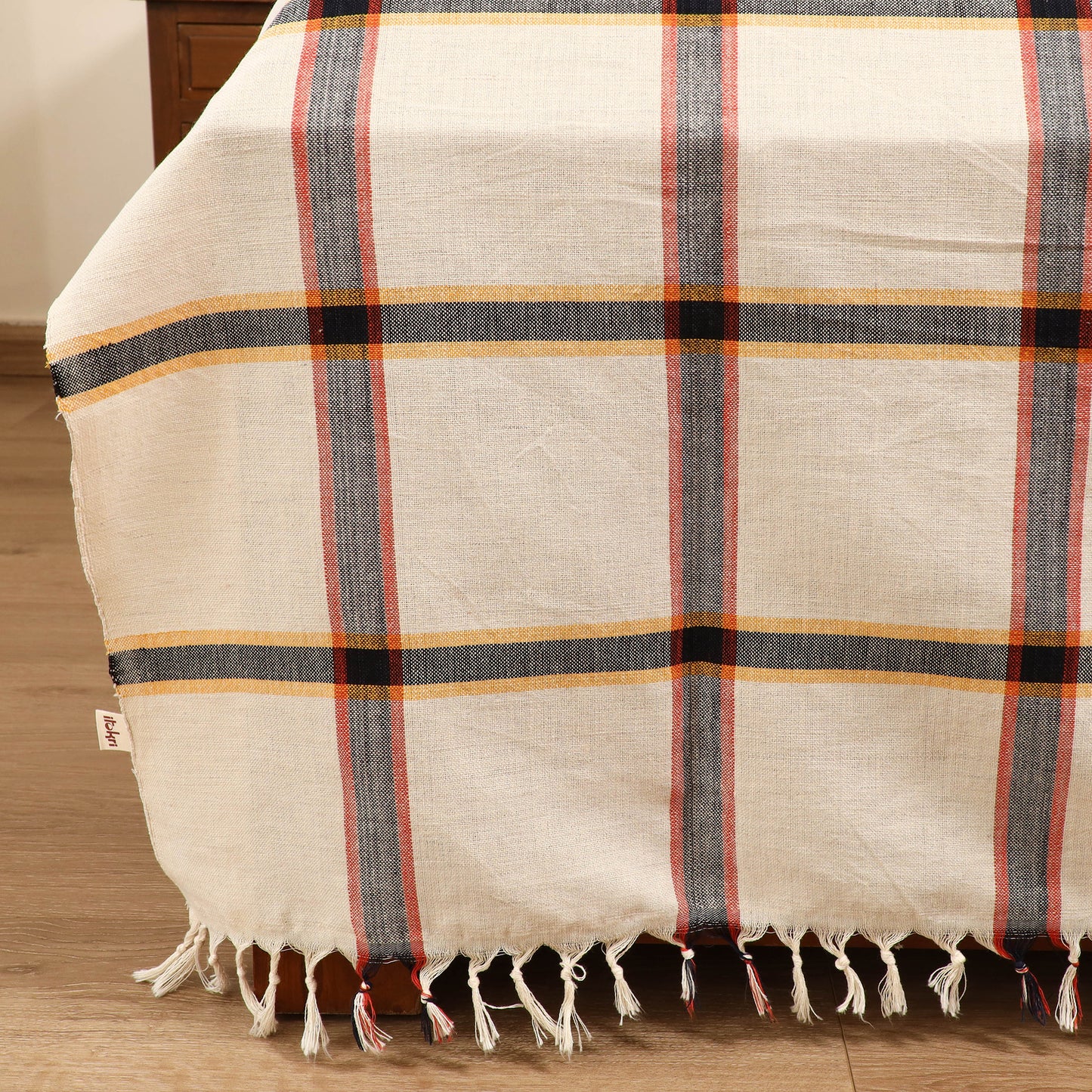 Handloom Cotton Double Bedsheet (108 x 90 in) 36