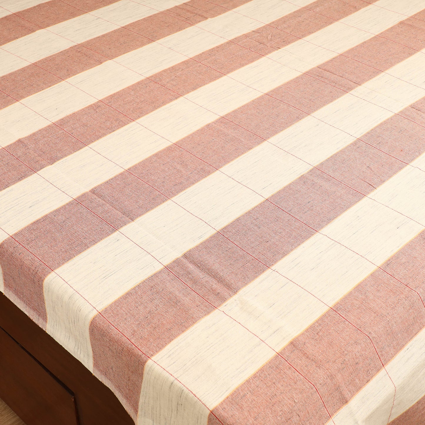 Handloom Cotton Double Bedsheet (108 x 90 in) 38