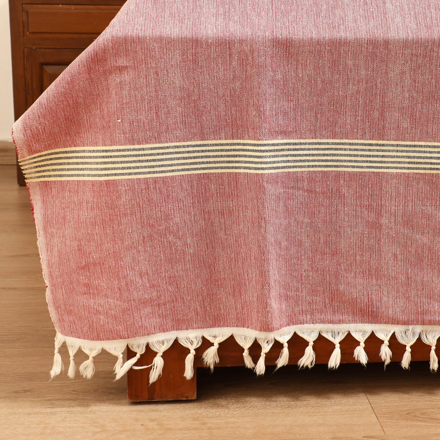 Handloom Cotton Double Bedsheet (108 x 90 in) 47