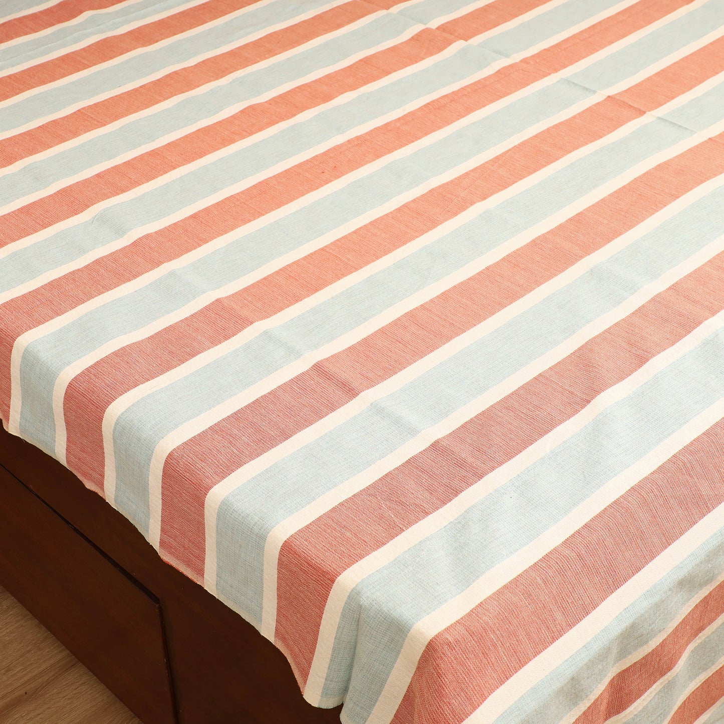 Handloom Cotton Double Bedsheet (108 x 90 in) 48