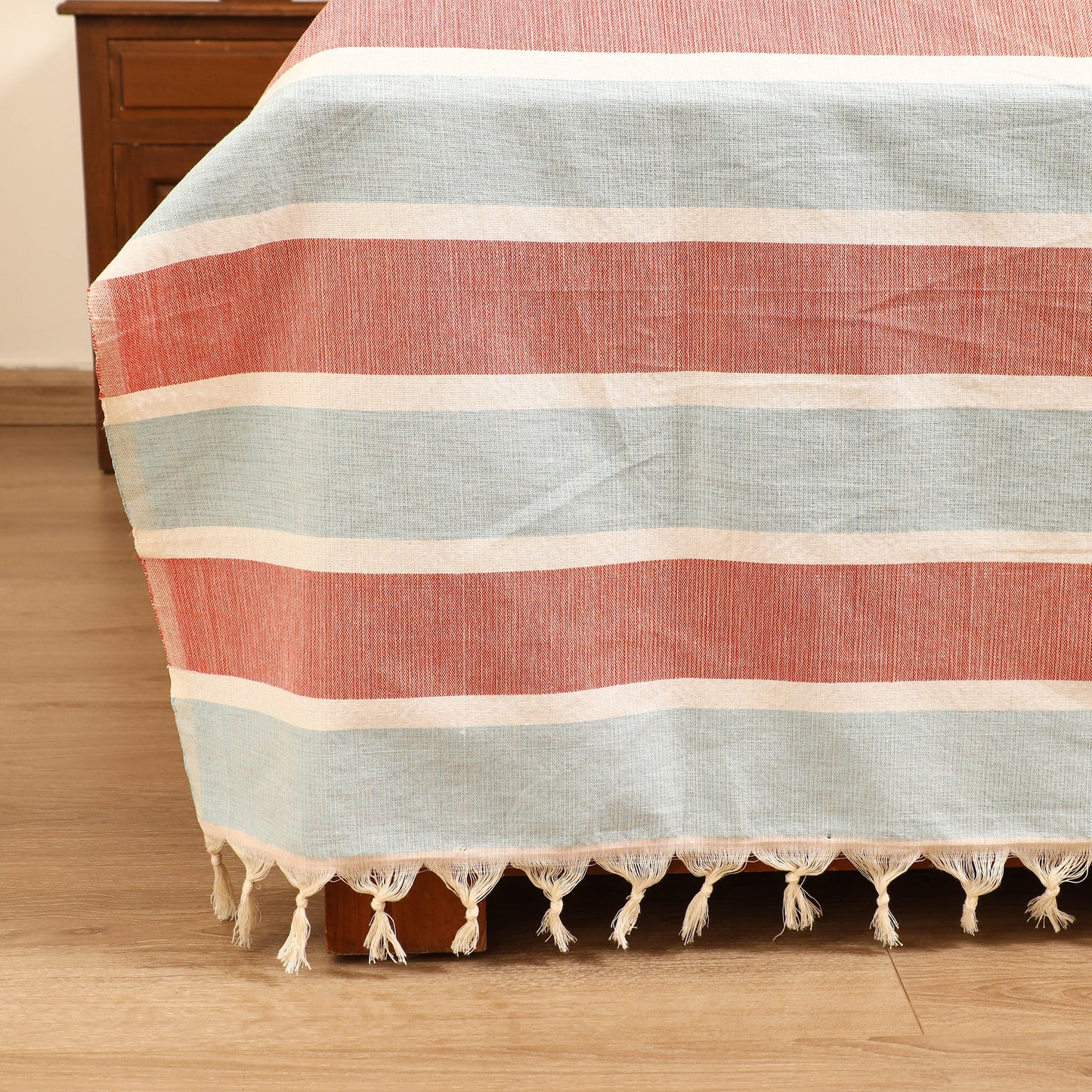 Handloom Cotton Double Bedsheet (108 x 90 in) 48