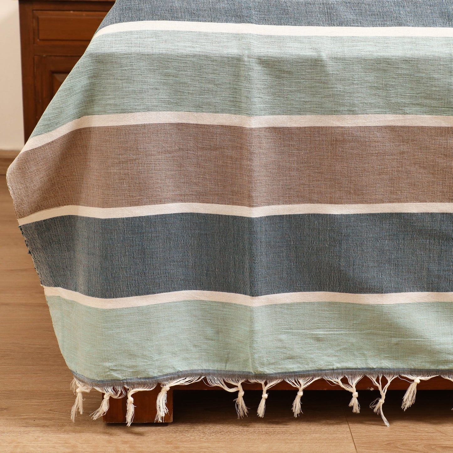 Handloom Cotton Double Bedsheet (108 x 90 in) 56