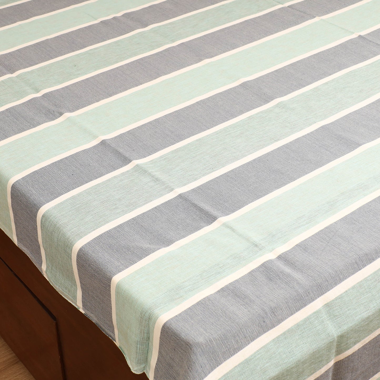 Handloom Cotton Double Bedsheet (108 x 90 in) 57