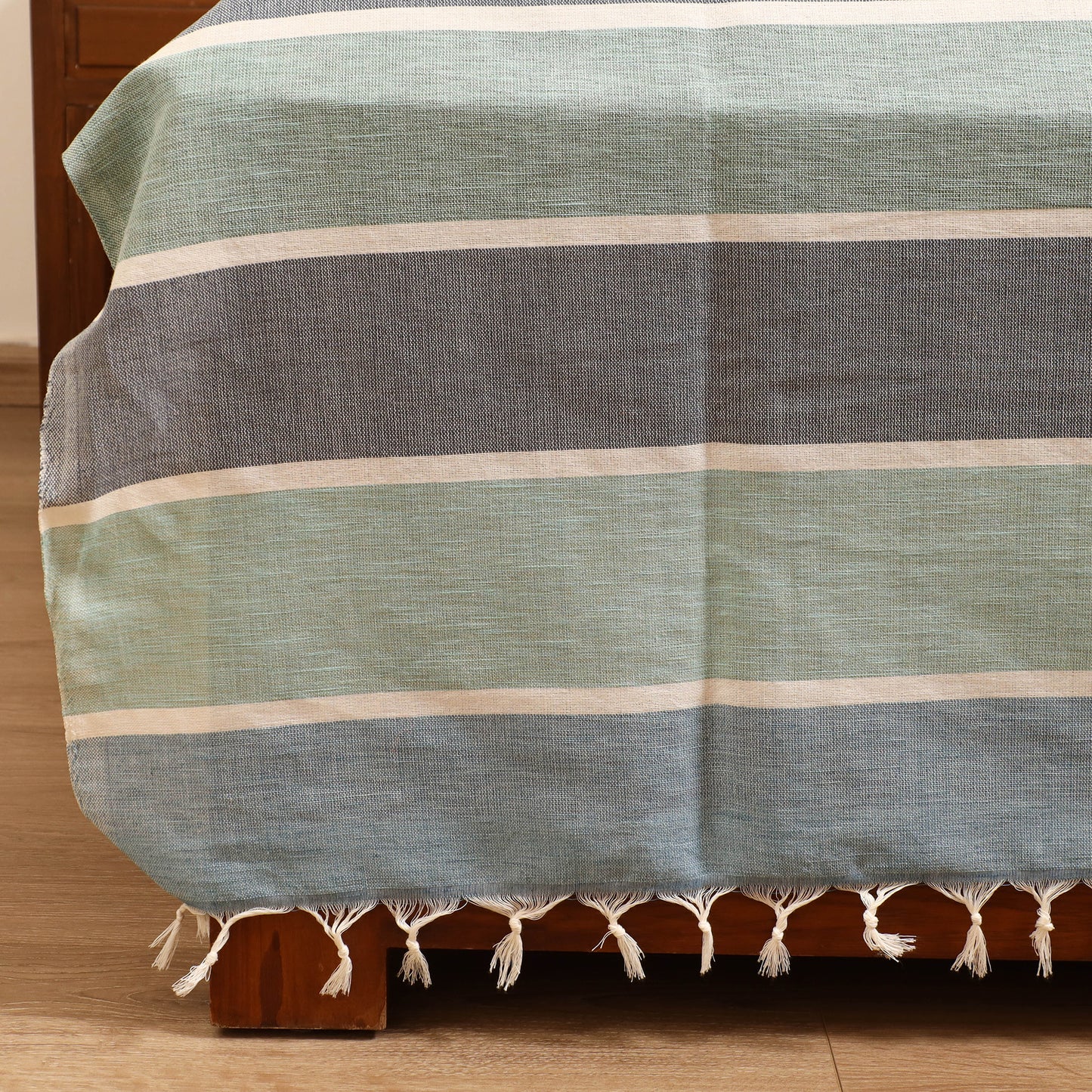 Handloom Cotton Double Bedsheet (108 x 90 in) 57