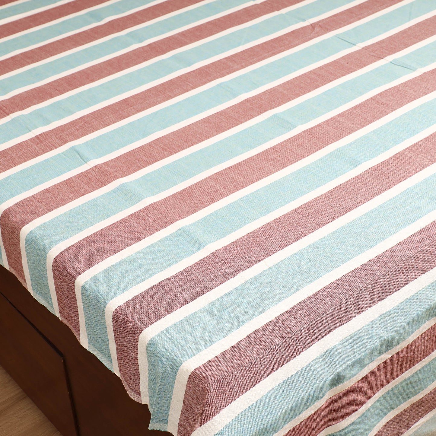 Handloom Cotton Double Bedsheet (108 x 90 in) 65