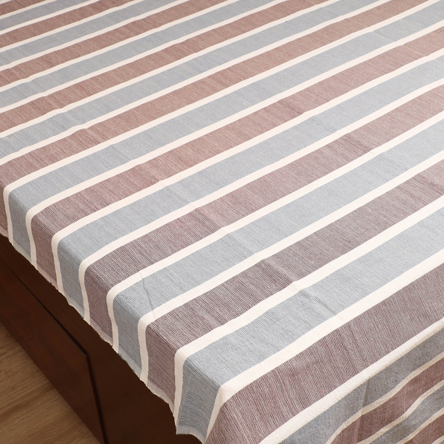 Handloom Cotton Double Bedsheet (108 x 90 in) 66