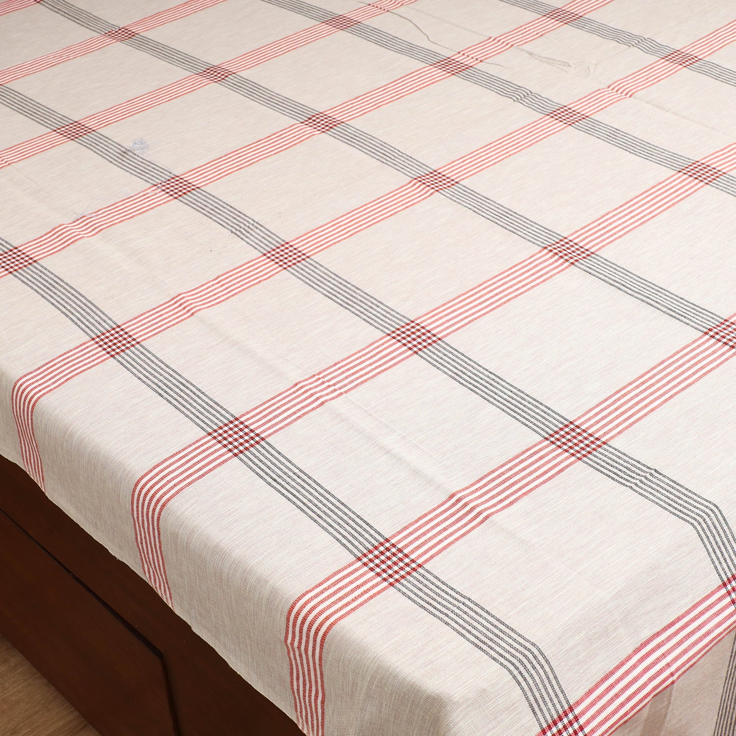 Handloom Cotton Double Bedsheet (108 x 90 in) 67