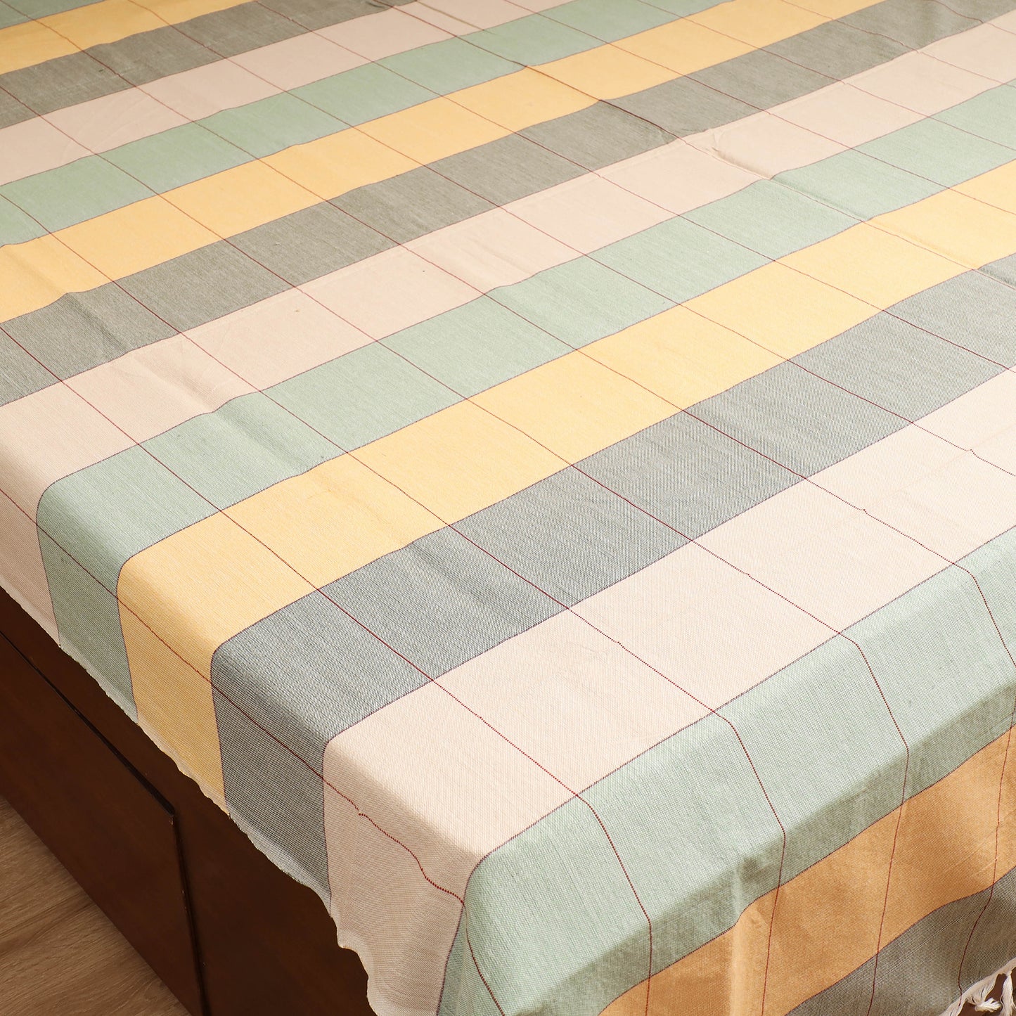 Handloom Cotton Double Bedsheet (108 x 90 in) 71