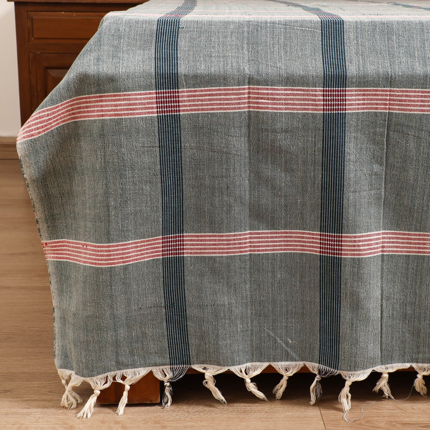 Handloom Cotton Double Bedsheet (108 x 90 in) 73
