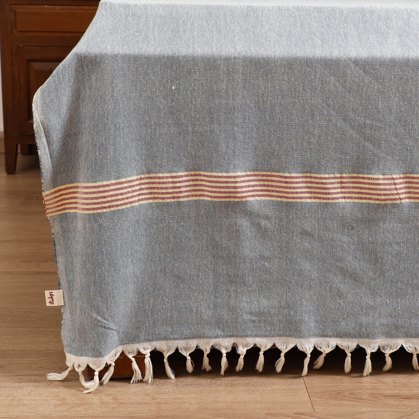 Handloom Cotton Double Bedsheet (108 x 90 in) 74