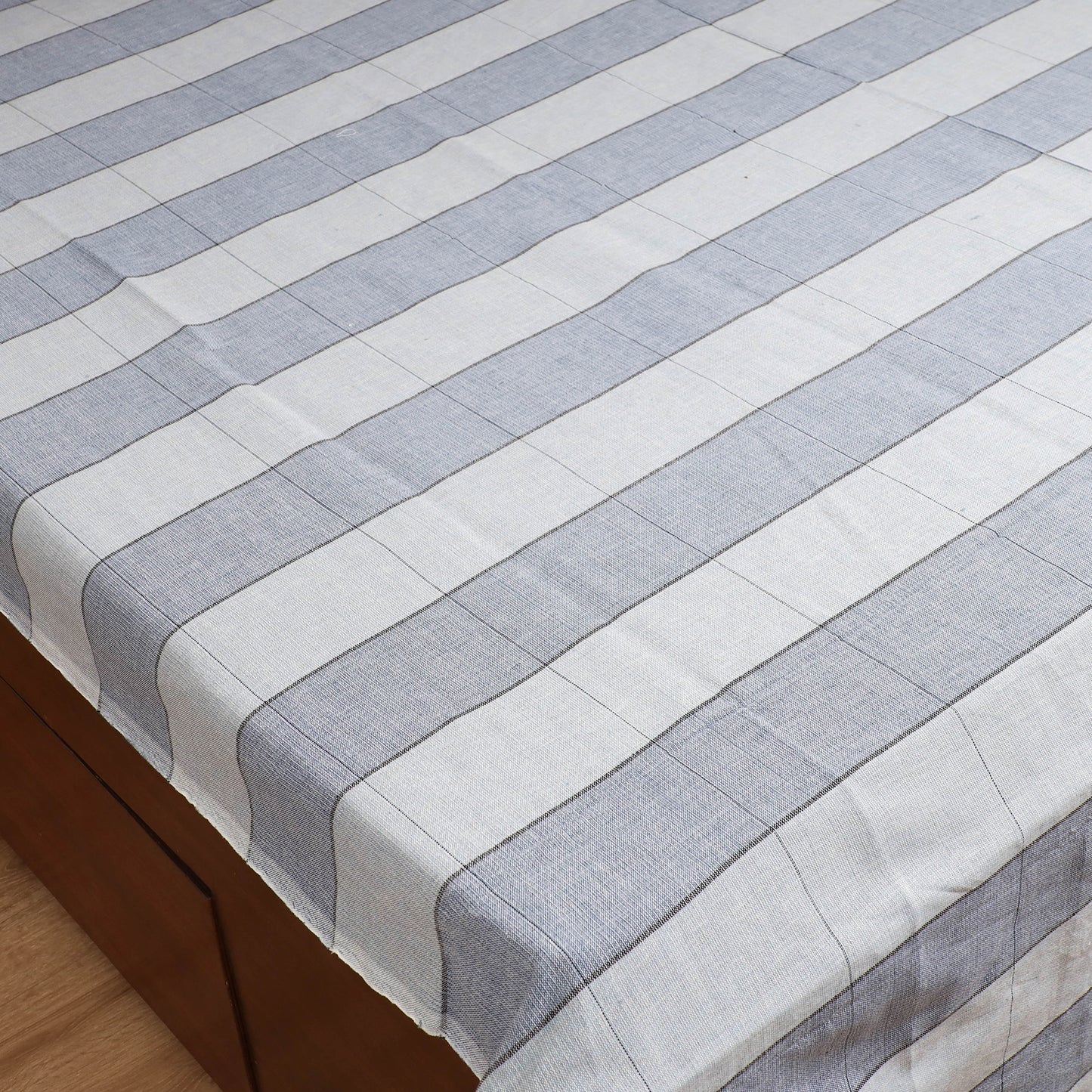 Handloom Cotton Double Bedsheet (108 x 90 in) 78