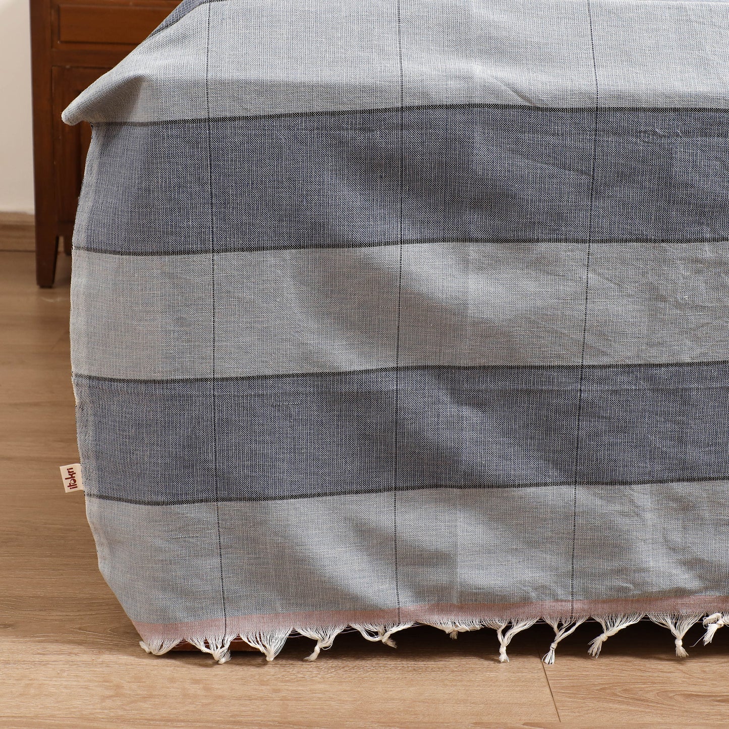 Handloom Cotton Double Bedsheet (108 x 90 in) 78