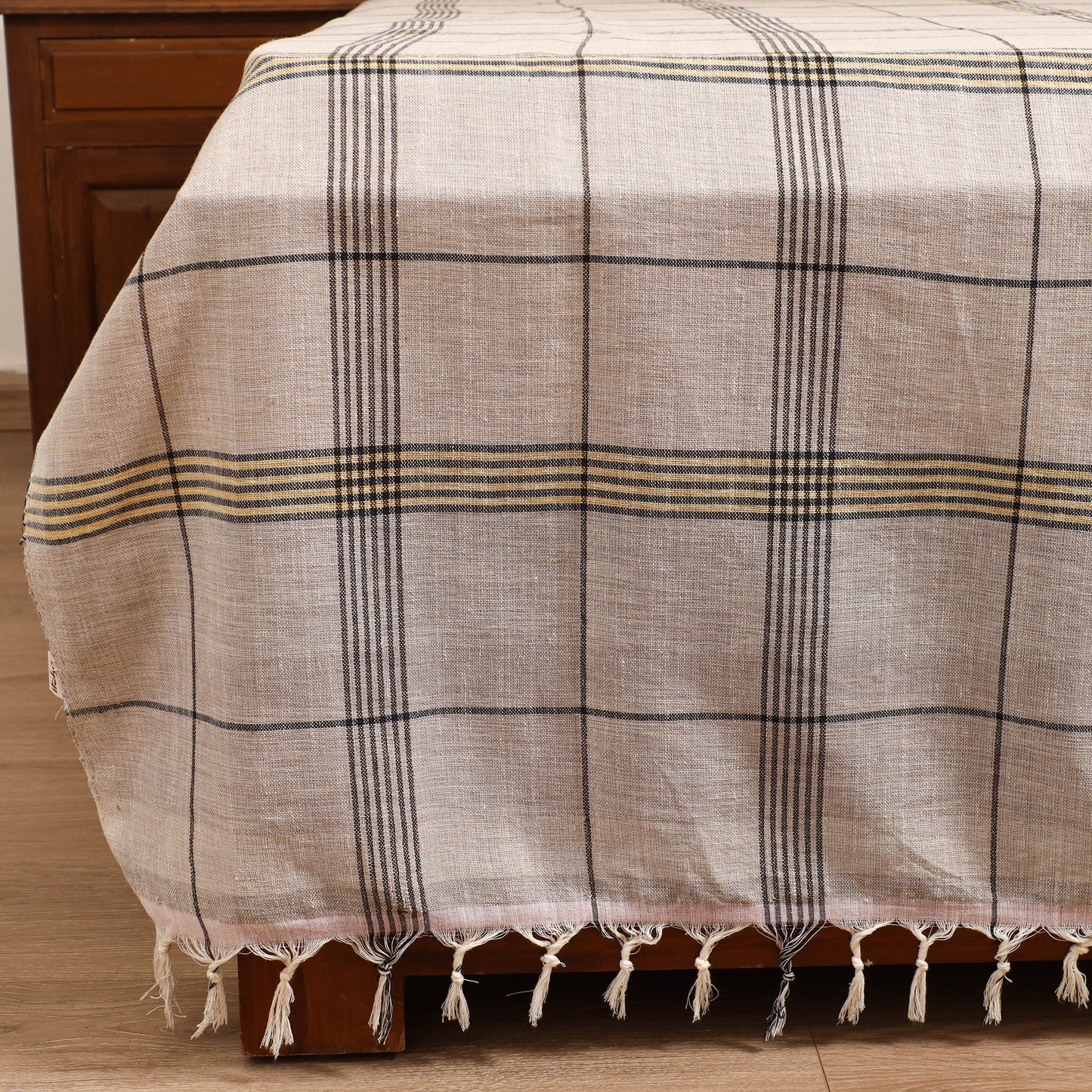 Handloom Cotton Double Bedsheet (108 x 90 in) 79