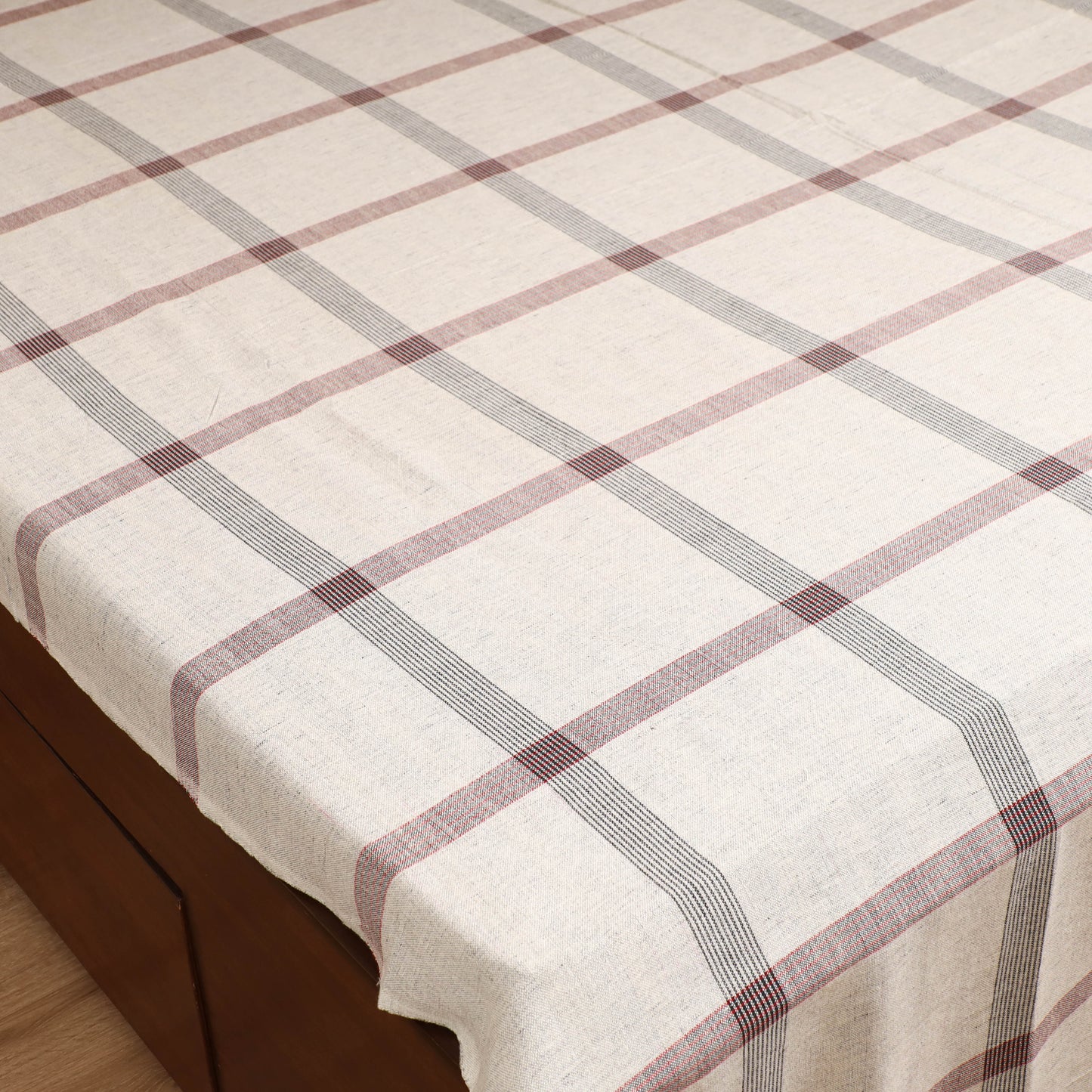 Handloom Cotton Double Bedsheet (108 x 90 in) 84
