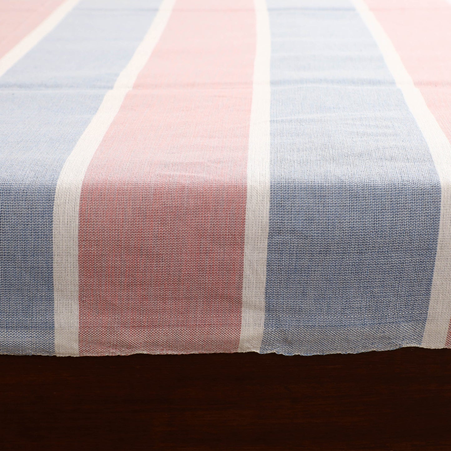 Handloom Cotton Double Bedsheet (108 x 90 in) 90