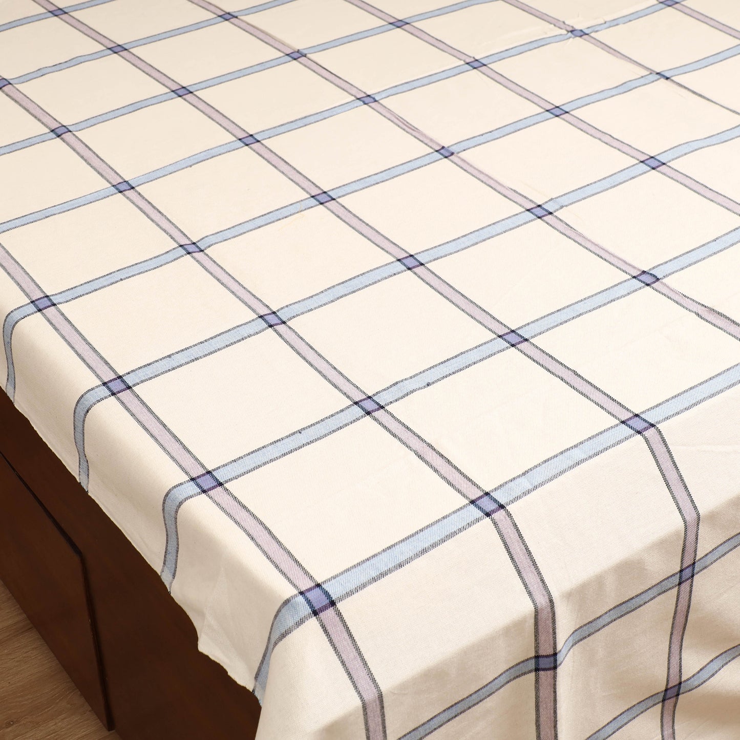 Handloom Cotton Double Bedsheet (108 x 90 in) 92