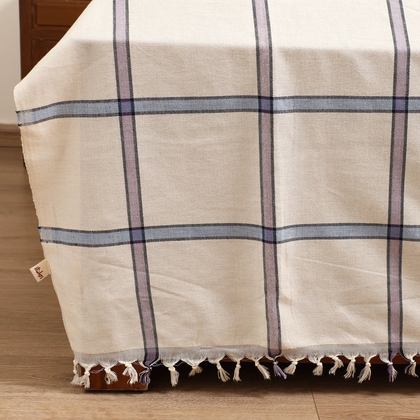 Handloom Cotton Double Bedsheet (108 x 90 in) 92