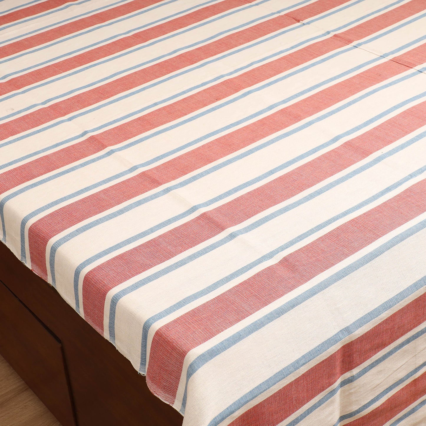 Handloom Cotton Double Bedsheet (108 x 90 in) 99