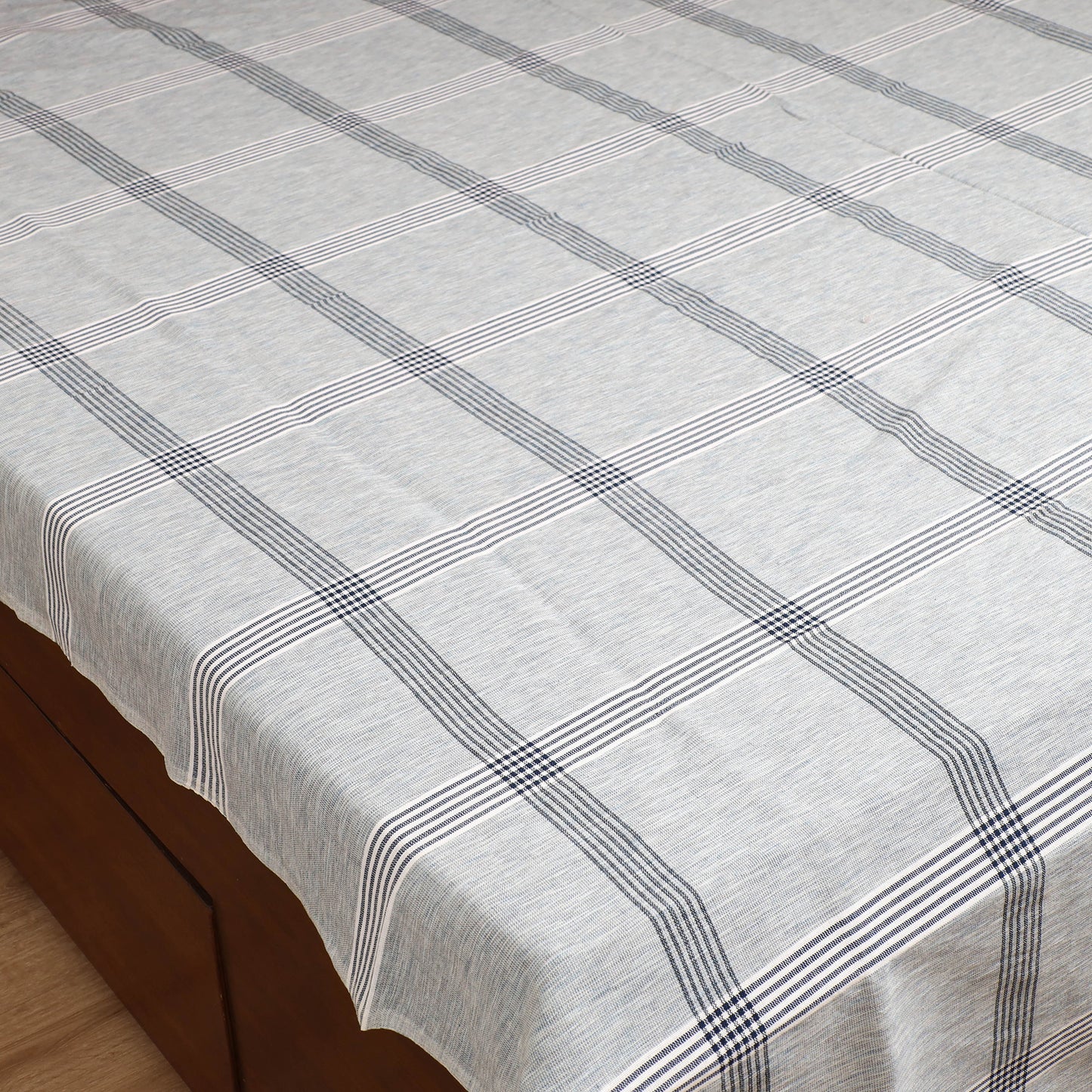 Handloom Cotton Double Bedsheet (108 x 90 in) 102