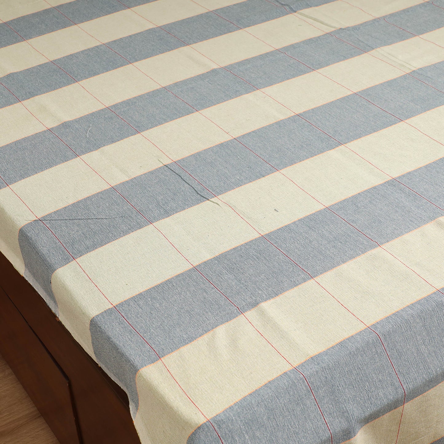Handloom Cotton Double Bedsheet (108 x 90 in) 105