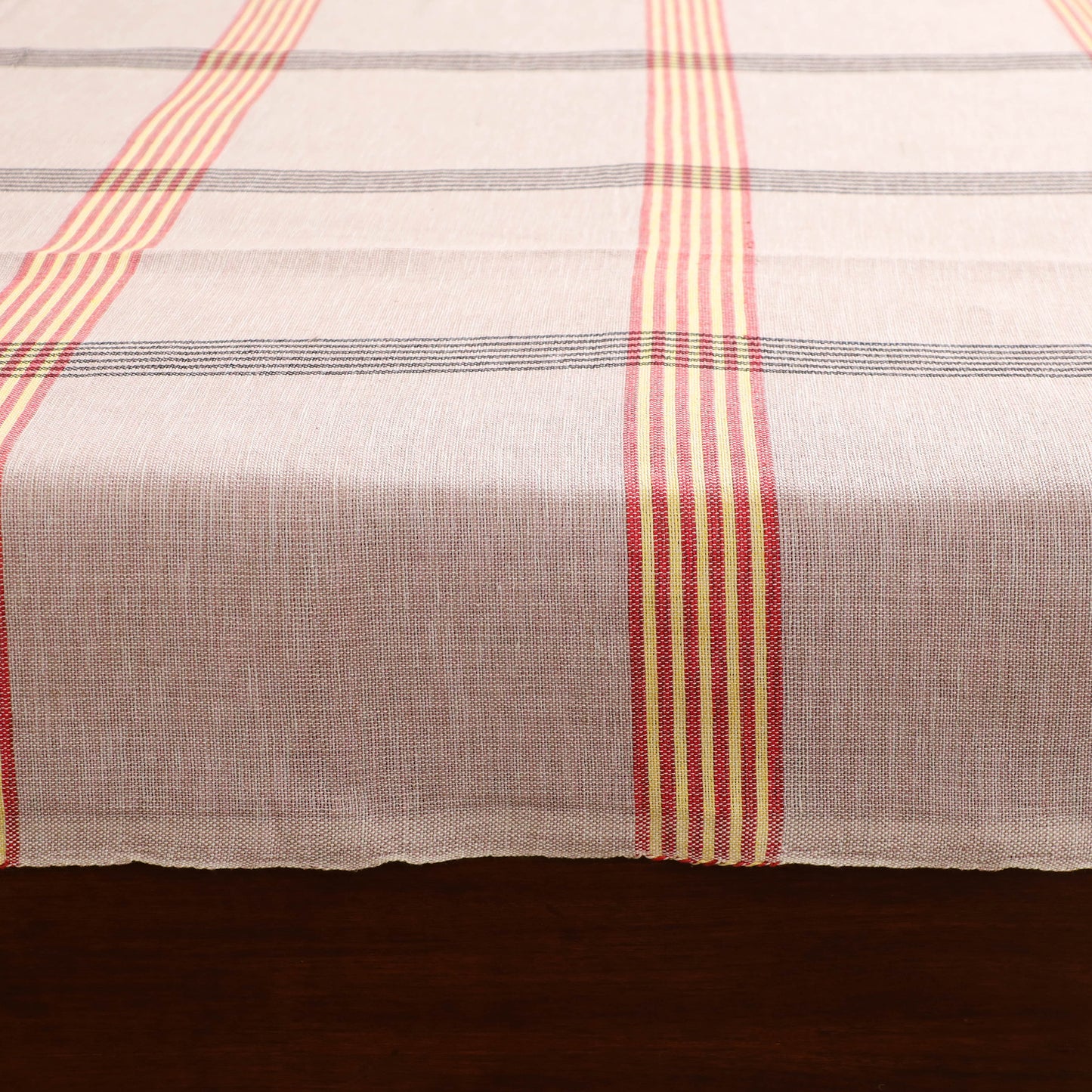 Handloom Cotton Double Bedsheet (108 x 90 in) 109