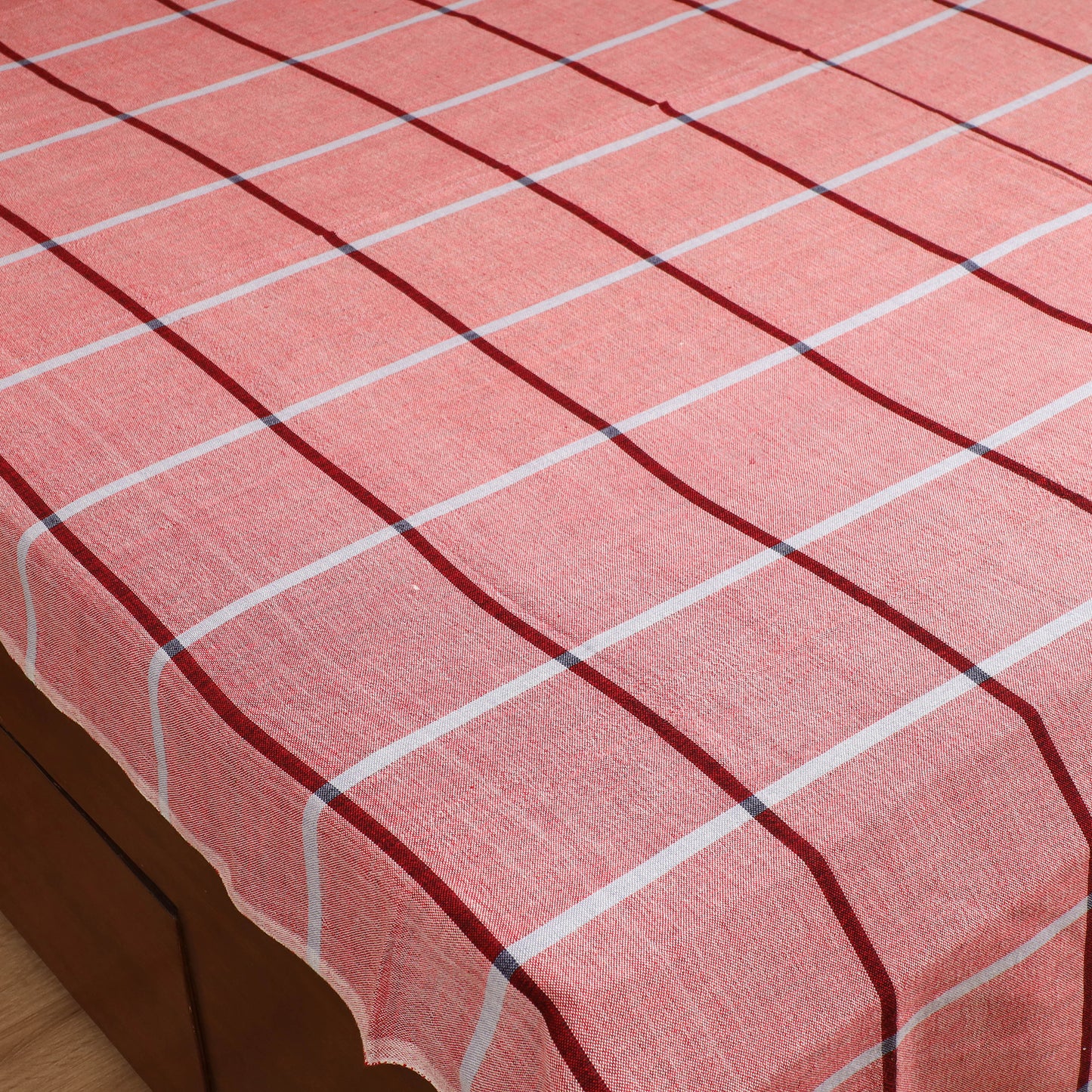 Handloom Cotton Double Bedsheet (108 x 90 in) 112