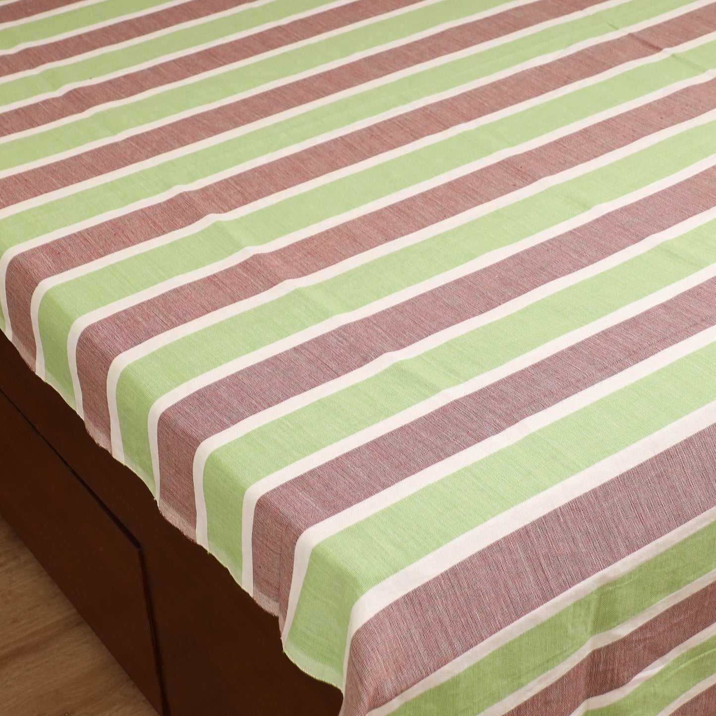 Handloom Cotton Double Bedsheet (108 x 90 in) 121