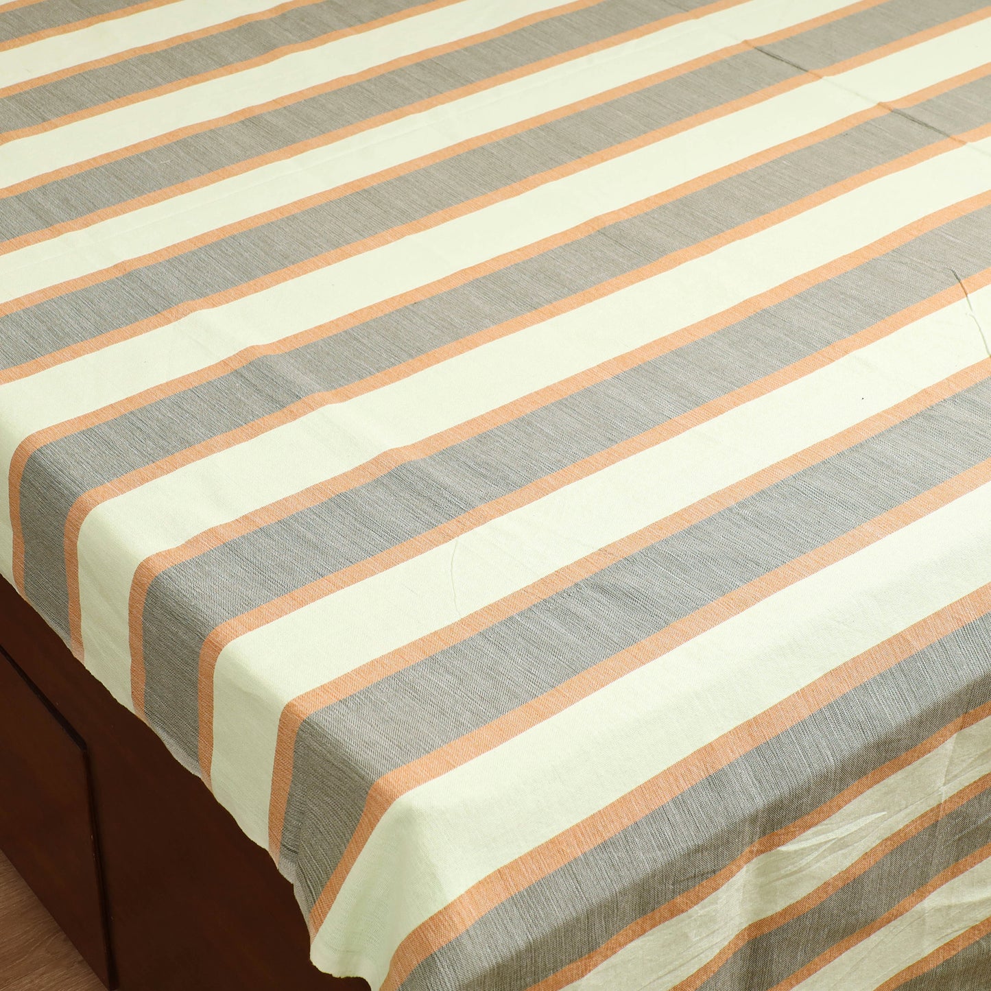Handloom Cotton Double Bedsheet (108 x 90 in) 127