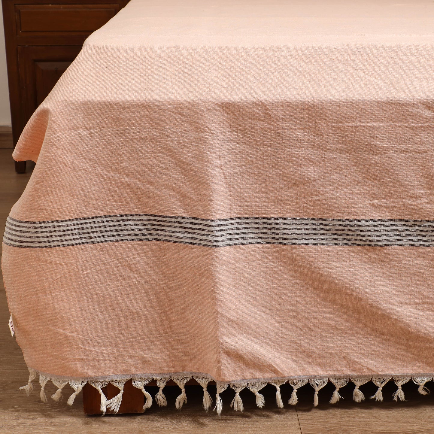 Handloom Cotton Double Bedsheet (108 x 90 in) 129