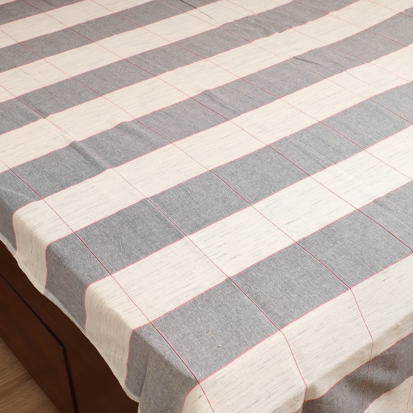 Handloom Cotton Double Bedsheet (108 x 90 in) 133