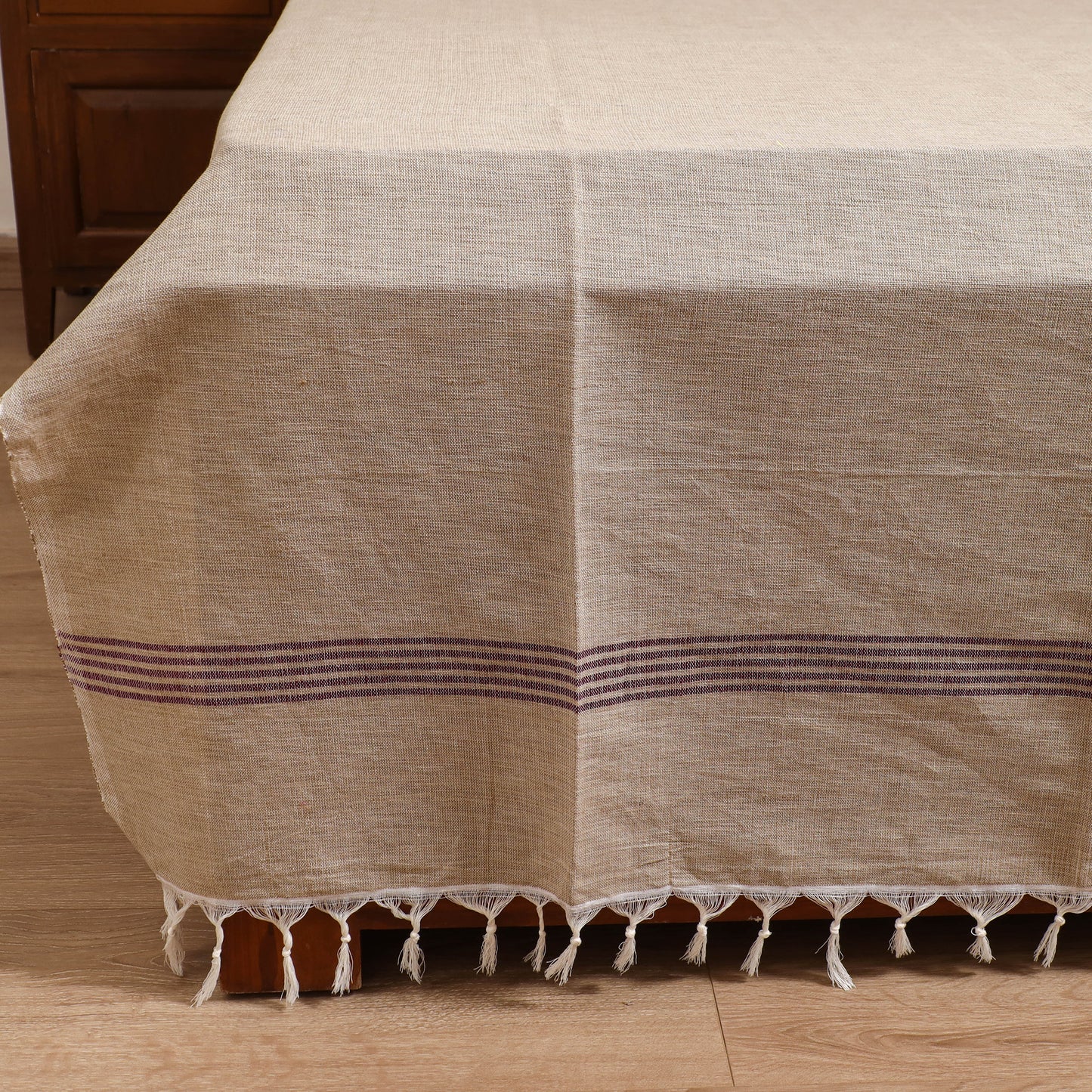 Handloom Cotton Double Bedsheet (108 x 90 in) 134